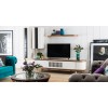 Coco Walnut-White TV Wohnwand